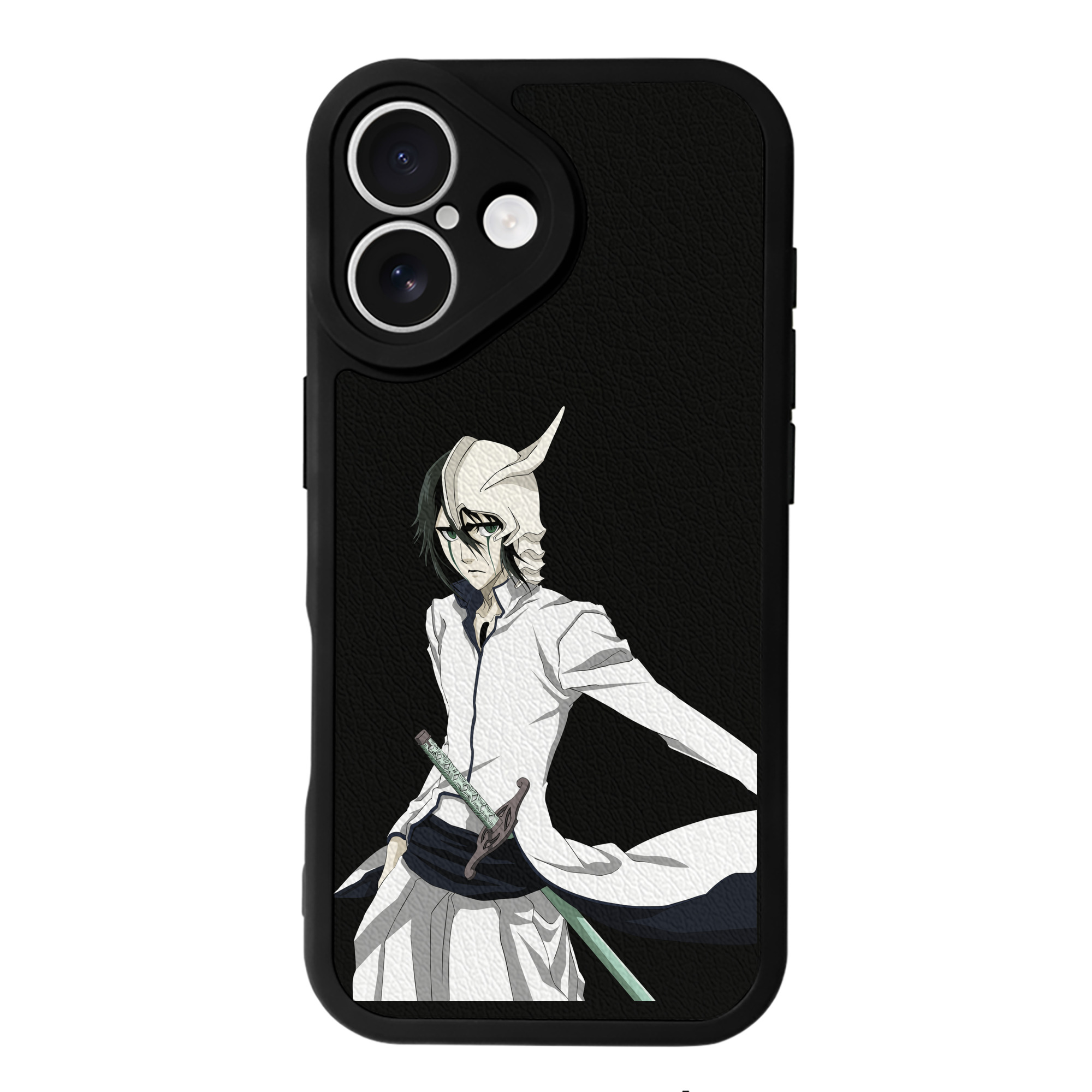 （画像用） ブリーチ ウルキオラ·シファー BLEACH Ulquiorra cifer 【iPhone 16シリーズ対応】シリコンスマホケース（レザー調） 材質：シリコン